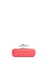 Back View - Click To Enlarge - ALEXANDER MCQUEEN - Calf leather knuckle box clutch