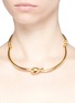 Figure View - Click To Enlarge - KENNETH JAY LANE - Metal knot torque necklace