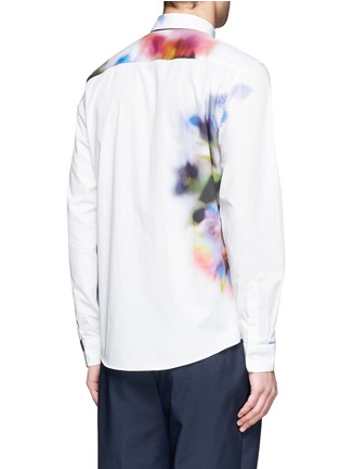Back View - Click To Enlarge - PS PAUL SMITH - Digital floral cotton shirt