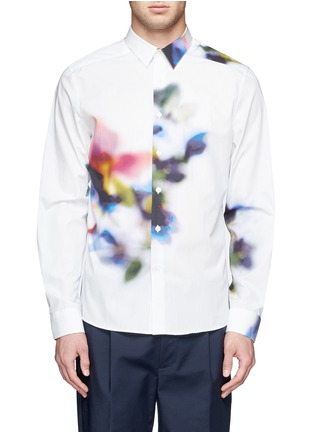 Main View - Click To Enlarge - PS PAUL SMITH - Digital floral cotton shirt
