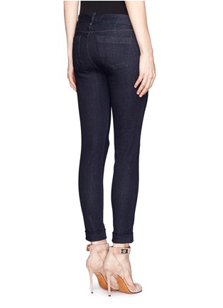 Back View - Click To Enlarge - J BRAND - Contrast stitch mid-rise skinny jeans