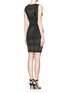 Back View - Click To Enlarge - DIANE VON FURSTENBERG - Cairo patterned knit body-con dress