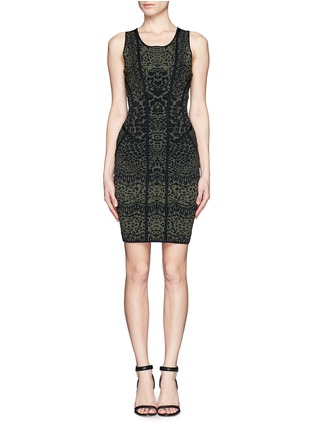 Main View - Click To Enlarge - DIANE VON FURSTENBERG - Cairo patterned knit body-con dress