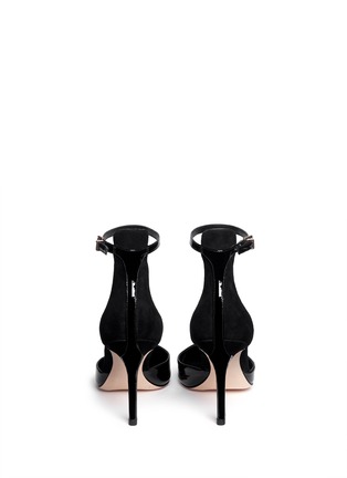 Back View - Click To Enlarge - B BY BRIAN ATWOOD - Mariella suede patent leather d'Orsay pumps