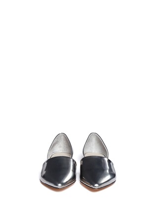 Figure View - Click To Enlarge - VINCE - Nina metallic leather d'Orsay flats