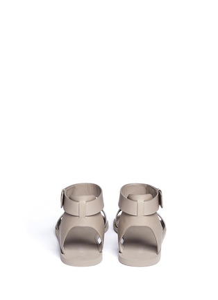 Back View - Click To Enlarge - VINCE - Sawyer metallic leather sandals