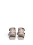 Back View - Click To Enlarge - VINCE - Sawyer metallic leather sandals