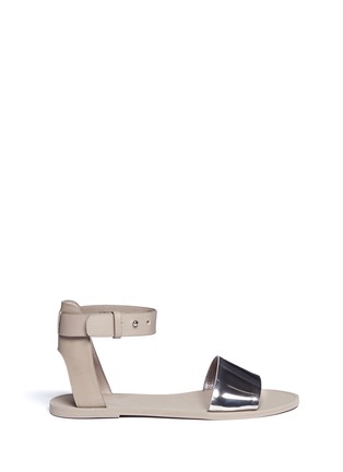 Main View - Click To Enlarge - VINCE - Sawyer metallic leather sandals