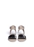 Figure View - Click To Enlarge - VINCE - Sawyer metallic leather sandals