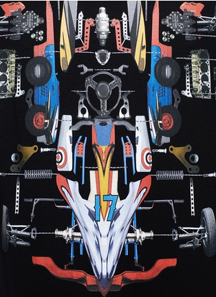 Detail View - Click To Enlarge - GIVENCHY - Racing car print T-shirt