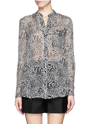 Main View - Click To Enlarge - DIANE VON FURSTENBERG - Gilmore leopard print silk blouse
