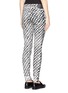 Back View - Click To Enlarge - PROENZA SCHOULER - Abstract tweed ultra skinny jeans