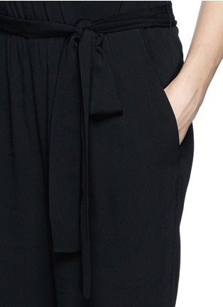 Detail View - Click To Enlarge - DIANE VON FURSTENBERG - 'Rawena' crepe blouson jumpsuit