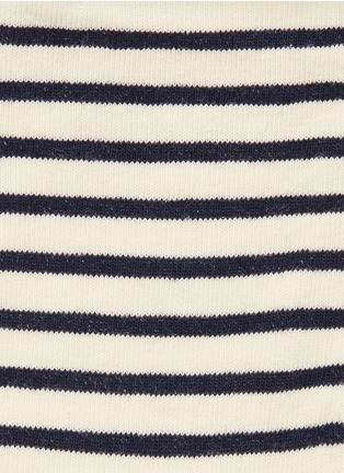Detail View - Click To Enlarge - HANSEL FROM BASEL - Nautical stripe crew socks