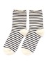 Main View - Click To Enlarge - HANSEL FROM BASEL - Nautical stripe crew socks