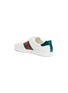  - GUCCI - 'New Ace' slogan embroidered contrast counter sneakers
