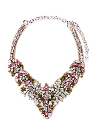 Main View - Click To Enlarge - VALENTINO GARAVANI - Crystal flower necklace