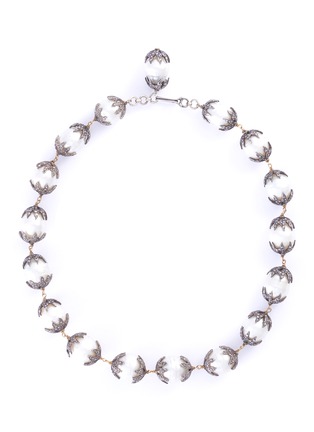 Main View - Click To Enlarge - TUKKA - Diamond south sea pearl gold silver bead necklace