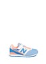 Main View - Click To Enlarge - NEW BALANCE - '996' mesh and leather kids sneakers