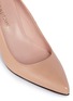Detail View - Click To Enlarge - STUART WEITZMAN - 'Peekamid' bow leather pumps