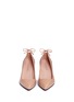 Front View - Click To Enlarge - STUART WEITZMAN - 'Peekamid' bow leather pumps