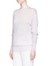 Front View - Click To Enlarge - CALVIN KLEIN 205W39NYC - 'Easo' sheer cashmere sweater