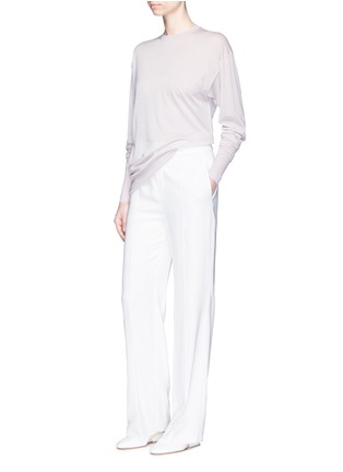 Figure View - Click To Enlarge - CALVIN KLEIN 205W39NYC - 'Easo' sheer cashmere sweater