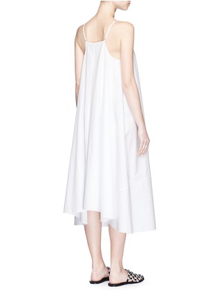 Back View - Click To Enlarge - T BY ALEXANDER WANG - Cotton poplin trapeze dress