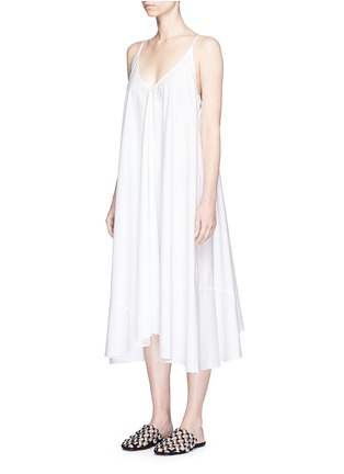 Front View - Click To Enlarge - T BY ALEXANDER WANG - Cotton poplin trapeze dress