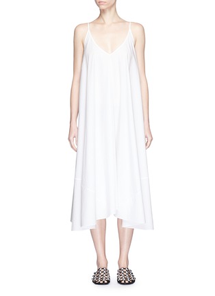 Main View - Click To Enlarge - T BY ALEXANDER WANG - Cotton poplin trapeze dress