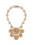 Main View - Click To Enlarge - MIRIAM HASKELL - Crystal Baroque pearl floral statement necklace