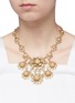 Figure View - Click To Enlarge - MIRIAM HASKELL - Crystal Baroque pearl floral statement necklace