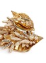 Detail View - Click To Enlarge - MIRIAM HASKELL - Beaded Baroque pearl large leaf brooch