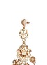 MIRIAM HASKELL - Crystal Baroque pearl filigree floral drop earrings