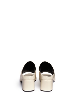 Back View - Click To Enlarge - 3.1 PHILLIP LIM - 'Cube' block heel leather mules
