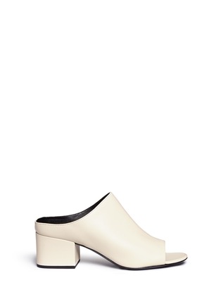 Main View - Click To Enlarge - 3.1 PHILLIP LIM - 'Cube' block heel leather mules