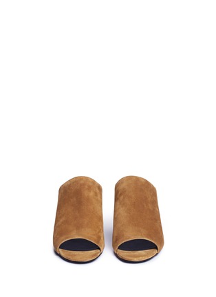 Front View - Click To Enlarge - 3.1 PHILLIP LIM - Open toe suede mules