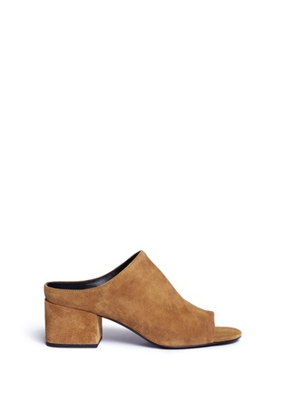 Main View - Click To Enlarge - 3.1 PHILLIP LIM - Open toe suede mules