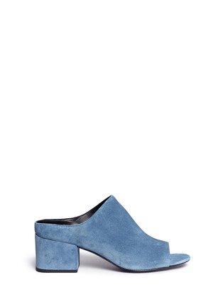 Main View - Click To Enlarge - 3.1 PHILLIP LIM - 'Cube' block heel suede mules
