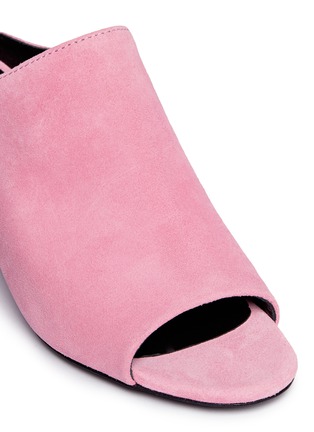Detail View - Click To Enlarge - 3.1 PHILLIP LIM - 'Cube' block heel suede mules