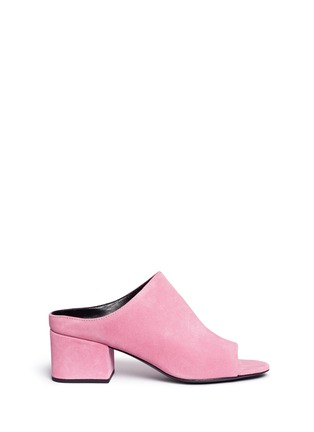 Main View - Click To Enlarge - 3.1 PHILLIP LIM - 'Cube' block heel suede mules