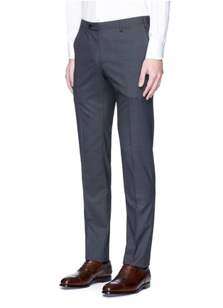 Front View - Click To Enlarge - TOMORROWLAND - Houndstooth slim fit wool pants