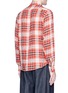 Back View - Click To Enlarge - TOMORROWLAND - Check plaid linen shirt