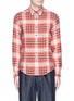 Main View - Click To Enlarge - TOMORROWLAND - Check plaid linen shirt