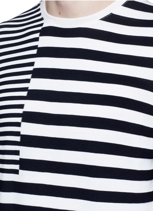 Detail View - Click To Enlarge - TOMORROWLAND - Stripe patchwork cotton T-shirt