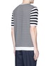 Back View - Click To Enlarge - TOMORROWLAND - Stripe patchwork cotton T-shirt