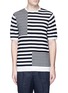 Main View - Click To Enlarge - TOMORROWLAND - Stripe patchwork cotton T-shirt