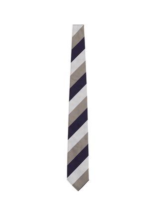 Main View - Click To Enlarge - TOMORROWLAND - Stripe jacquard silk faille tie
