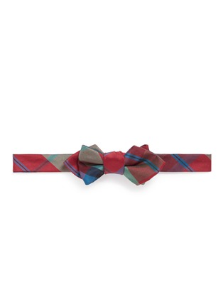 Main View - Click To Enlarge - TOMORROWLAND - Tartan plaid silk bow tie