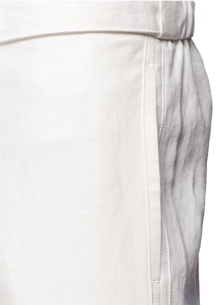 Detail View - Click To Enlarge - TOMORROWLAND - Sash belt linen hopsack pants